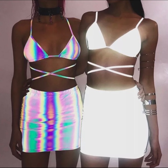 "Zᴏᴇ" Rᴇғʟᴇᴄᴛɪᴠᴇ 2-ᴘɪᴇᴄᴇ $45 😻 - Picture 4 of 4